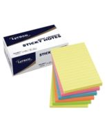 Lyreco premium viestilaput 100 x 150 mm viivoitettu kesän värit 1 kpl=6 nidettä