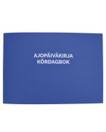 Ajopäiväkirja nidottu 186 a5l vaaka 32 sivua