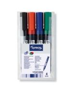 Lyreco lehtiötaulukynä pyöreä 2mm värilajitelma