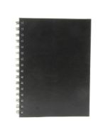 Kierrevihko a6/80 ruudutettu 7x7mm pahvikantinen musta