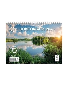 Ajasto luontomappi 2025 seinäkalenteri 250 x 352mm