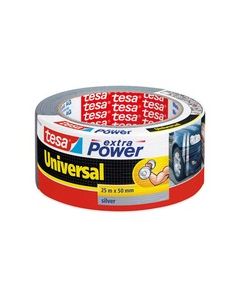 Tesa® extra power universal ilmastointiteippi 50mm x 25m hopea