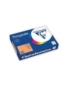 Clairefontaine trophee 1878 väripaperi a4 80g oranssi