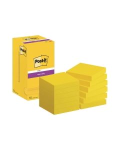 Pk12post-it 654s s/s note 76x76 90s yllw