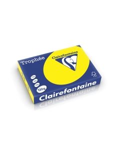 Clairefontaine trophee 1292 väripaperi a4 120g voimakas kelt