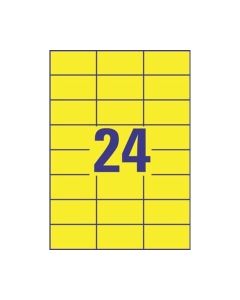 Avery 3451 monitoimitarra 70 x 37mm 24-osainen keltainen