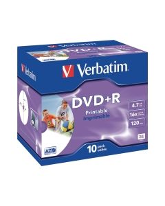 Verbatim dvd+r 4.7gb 16x tulostettava