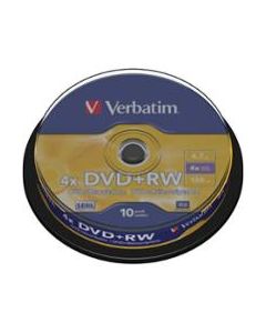 Verbatim dvd+rw 4.7gb 1-4x spindle