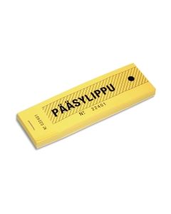 Pääsylippu keltainen