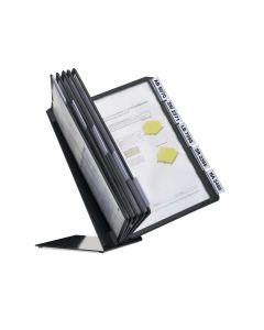 Durable vario selailuteline ja 10 taskua a4 pöytämalli