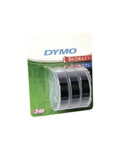 Dymo® nauha 9mm x 3m musta kohokirjoitintarra