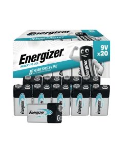Energizer® max plus™ 9v/lr61 alkaliparisto