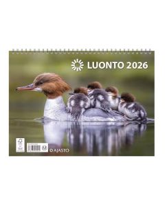 Ajasto Luonto 2026 seinäkalenteri 290 x 420mm