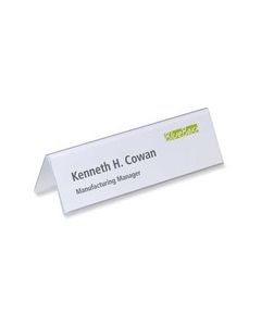Durable 8052 nimikylttiteline pöydälle 210 x 61mm kirkas
