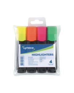Lyreco korostuskynä värilajitelma 1 kpl=4 kynää