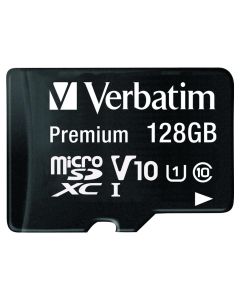 Verbatim Premiun muistikortti microSDXC 128GB Class 10 adapterilla