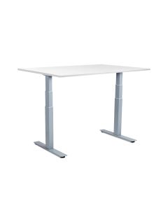 Getupdesk duo ii smart sähköpöytä 160 x 80cm valkoisella pöytälevyllä