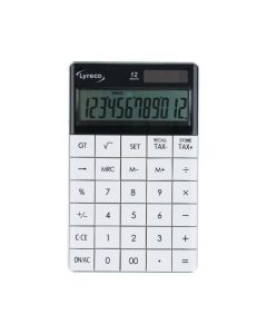 Lyreco pöytälaskin 12 numeron näyttö valkoinen