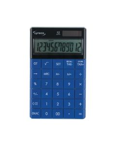 Lyreco pöytälaskin 12 numeron näyttö sininen