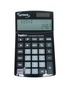 Lyreco pöytälaskin 2-rivinen 12 numeron näyttö