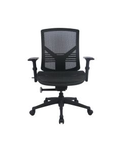 Työtuoli käsinojilla musta