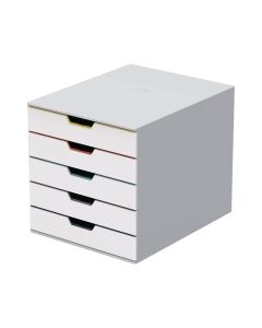 Durable varicolor vetolaatikosto 5-osainen valkoinen/ monivärinen