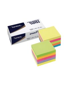 Lyreco premium viestilappukuutiot 75 x 75 mm kevään ja kesän värit