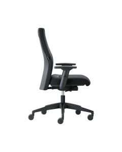 Interstuhl 139rs työtuoli ergonominen korkeaselkäinen musta