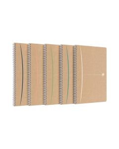 Oxford touareg eko kierrevihko A4/90 viivoitettu värilajitelma