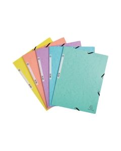 Exacompta aquarel kulmalukkokansio a4 värilajitelma