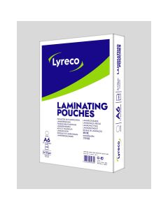 Lyreco laminointitasku A6 2x125 mic kirkas, 1 kpl=100 taskua
