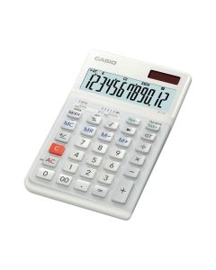 Casio je-12e-we ergo s pöytälaskin 12 numeron näyttö