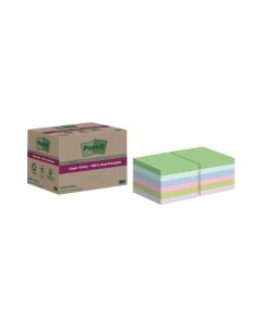 Post-it® super sticky viestilappu eko 76 x 76 mm värilajitelma