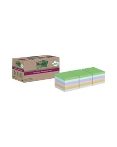 Post-it® super sticky viestilappu eko 76 x 76 mm värilajitelma