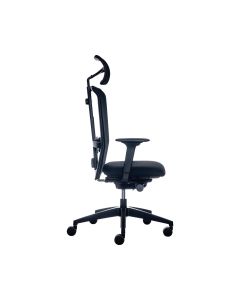 Interstuhl lx216 työtuoli ergonominen korkeaselkäinen musta