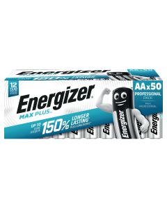 Energizer max plus aa/lr6 alkaliparisto 1 kpl=50 paristoa