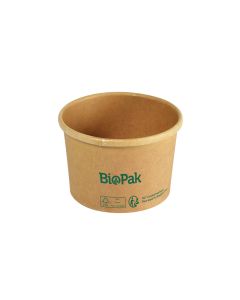 Biopak ronda short kulho 240ml ruskea