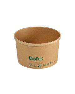 Biopak ronda slim kulho 550 ml ruskea