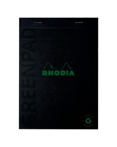 Rhodia greenpad nidottu muistilehtiö a5/70 viivoilla