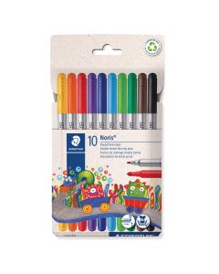 Staedtler noris 2-päinen huopakynä 10 väriä