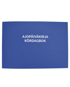 Ajopäiväkirja nidottu 186 a5l vaaka 32 sivua