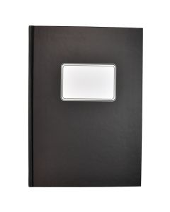 Konttorikirja a4 ruudutettu 7x7mm musta