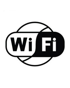 Itsekiinnittyvä piktogrammi Wifi 10 cm