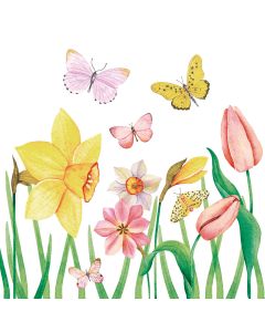 Duni lautasliina 24 x 24 cm Butterfly Meadow