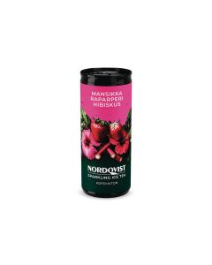 Nordqvist Jäätee Mansikka-Raparperi Hibiskus 330ml