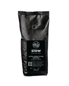 Slow Extra Dark kahvi suodatinjauhatus tumma paahto 500g