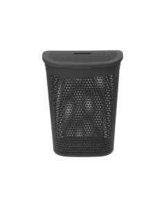 Pyykkikori kannella 60 L harmaa