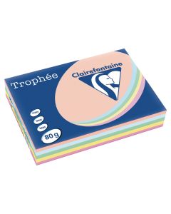 Clairefontaine Trophee väripaperi A4 80g värilajitelma kpl=500 arkkia