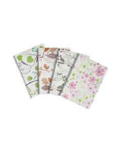 Paperipiste nature kierrevihko a5/80 ruudutettu 7x7mm värilaj.