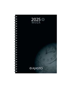 Ajasto wega 2026 vuosipaketti musta 148 x 210 mm